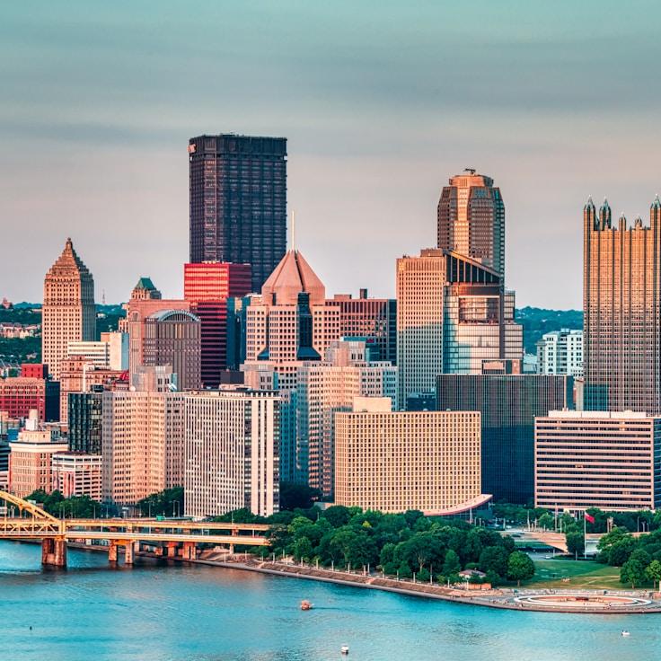 City skyline in ZГјrich, Switzerland